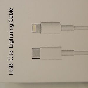I phone cable charger white